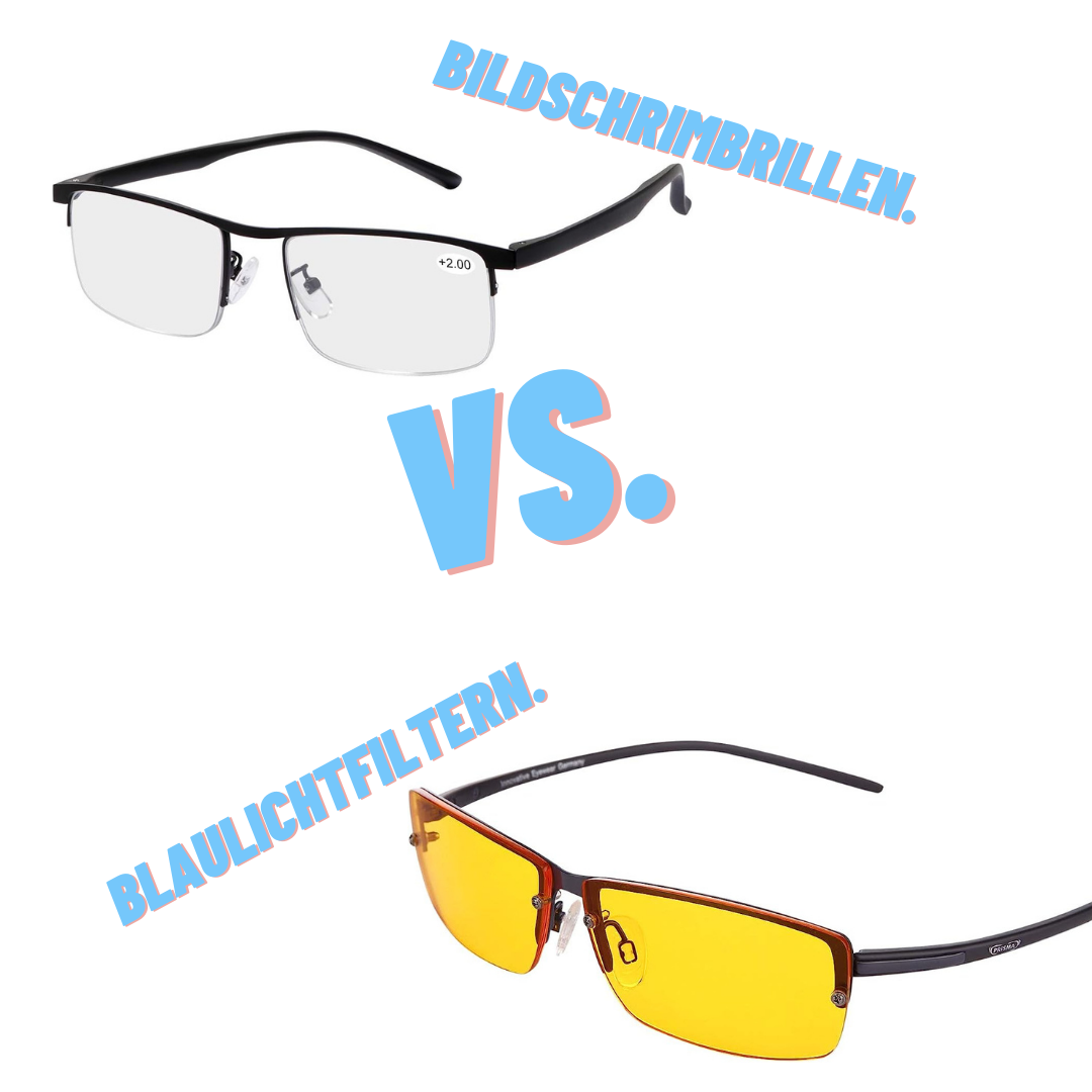 Bildschirmbrillen vs. Blaulichtfilter: Was ist der Unterschied?